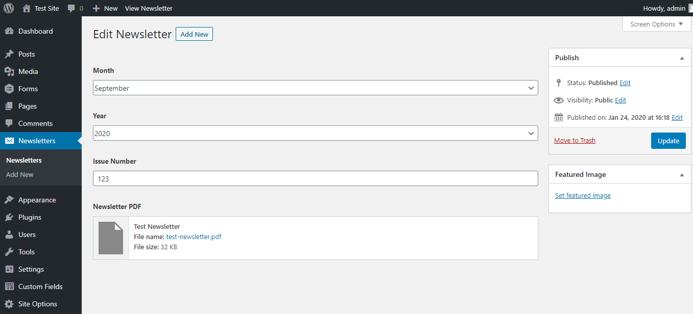 Setting automatic WordPress post title